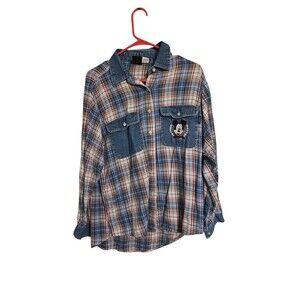 Vintage Women's Mickey Mouse Plaid Unlimited Jerry Leigh Size Medium